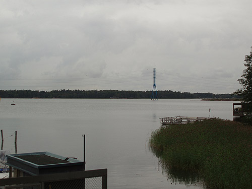 シベリウス公園のすぐ西側の内海の様子